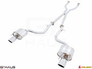Premium performance exhaust system for Lexus IS 250/350/350 F-Sport AWD, featuring stainless steel construction and enhanced sound.
