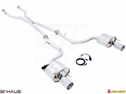 Premium performance exhaust system for Lexus IS 250/350/350 F-Sport (RWD) 2014+, featuring stainless steel construction.