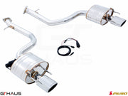 Premium performance exhaust system for Lexus IS 250/350/350 F-Sport (RWD) 2014+, featuring polished stainless steel construction.
