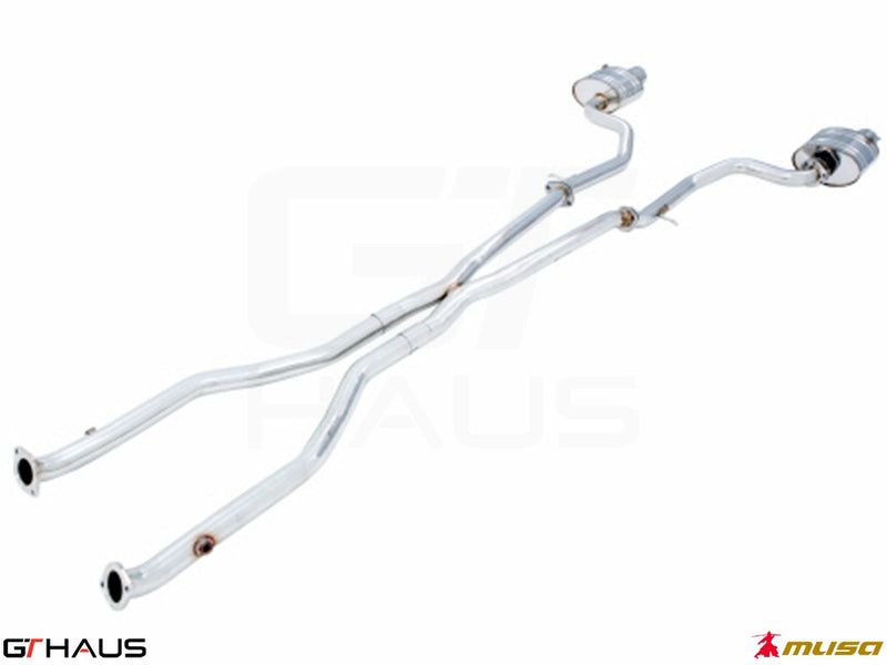 Premium performance exhaust system for Lexus IS 250/350/350F-sport (RWD) 2014+, featuring stainless steel construction.