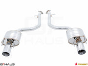 Premium exhaust system for Lexus IS 250/350/350 F-Sport (RWD) 2014+, featuring polished stainless steel construction.