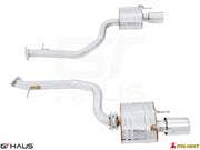 Premium performance exhaust system for Lexus IS 250/350/350F-sport (RWD) 2014+, featuring stainless steel construction.