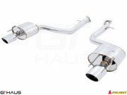 Premium performance exhaust system for Lexus IS 250/350/350 F-Sport (RWD) 2014+, featuring polished stainless steel design.