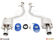 Premium performance exhaust system for 2021+ Lexus IS350 F-Sport AWD, featuring stainless steel construction and electronic valve control.