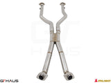 Cat-back LSR pipe for 2021+ Lexus IS500 featuring stainless steel construction for enhanced performance and sound.