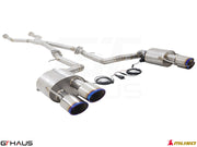 Premium performance exhaust system for Lexus IS500 V8 (2021+), featuring stainless steel construction and electronic valve control.