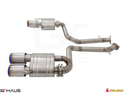Premium performance exhaust system for Lexus IS500 V8, featuring stainless steel construction and electronic valve control.