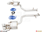 Premium performance exhaust system for 2021+ Lexus IS350 F-Sport AWD, featuring stainless steel construction and enhanced sound.