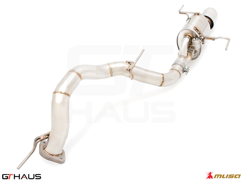 Premium performance exhaust system for Lexus LX600 2022+, featuring stainless steel construction and electronic valve control.