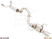 Premium performance exhaust system for Lexus LX600 (2022+) featuring stainless steel construction and electronic valve control.