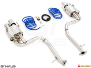 Premium performance exhaust system for Lexus RC F (V8) 2014+, featuring stainless steel construction and electronic valve control.
