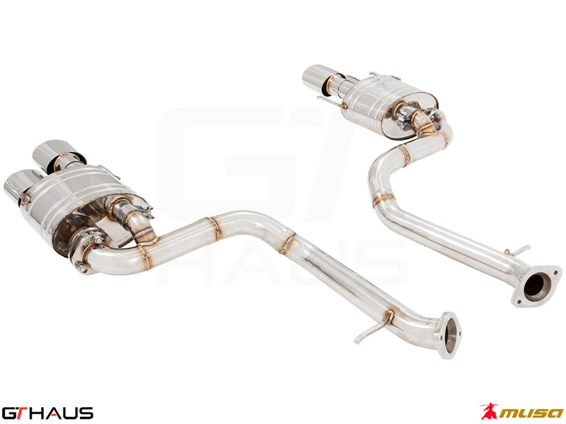 Premium performance exhaust system for Lexus RC F V8 (2014+) featuring stainless steel construction and precision engineering.