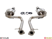 Premium performance exhaust system for Lexus RC-F (V8) 2014+, featuring stainless steel construction and electronic valve control.