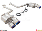 Premium exhaust system for Lexus RC F V8 (2014+) featuring stainless steel construction and electronic valve control.