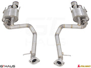 Premium performance exhaust system for Lexus RC-F (V8) 2014+, featuring stainless steel construction and enhanced sound.
