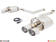 Premium performance exhaust system for Lexus RC 350/350 F-Sport AWD, featuring stainless steel construction and electronic valve control.