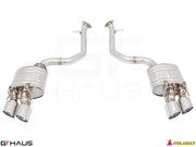 Premium performance exhaust system for Lexus RC 350/350 F-Sport (RWD) 2014+, featuring stainless steel construction and dual tips.