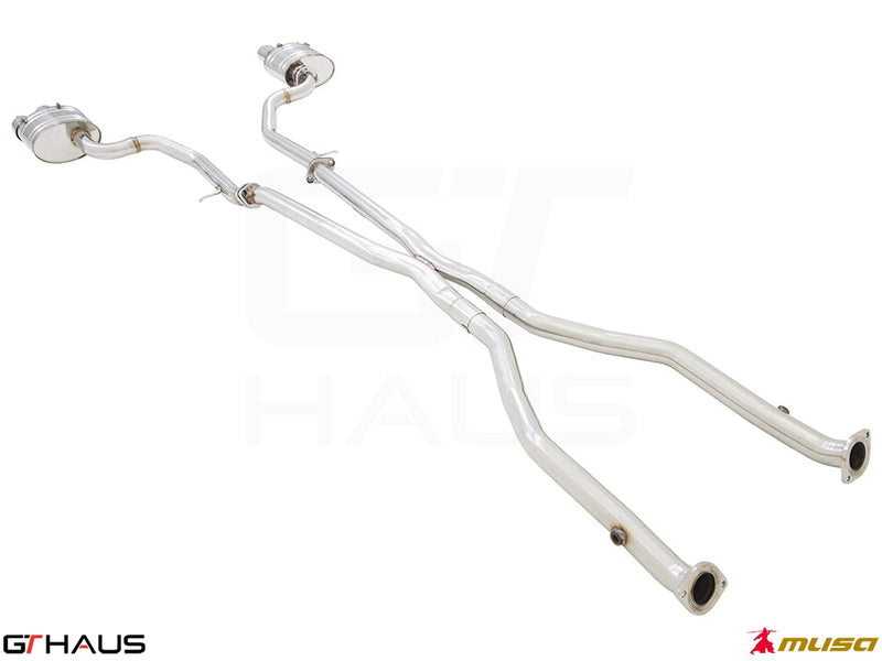 Premium stainless steel exhaust system for Lexus RC 350/350 F-Sport (RWD) 2014+, enhancing performance and sound.