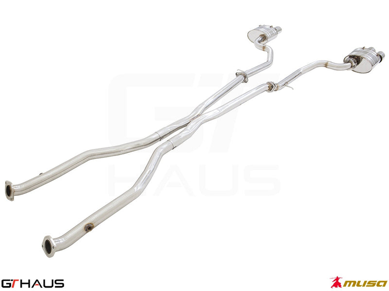 Premium stainless steel exhaust system for Lexus RC 350/350F-Sport (RWD) 2014+, enhancing performance and sound.