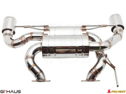 Premium stainless steel exhaust system for Nissan 370Z Coupe/Cabrio 3.7L V6 VVEL, enhancing performance and sound.