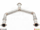 Premium stainless steel front Y-pipe collector section for 2023+ Nissan RZ34 Z Coupe and Cabrio, enhancing exhaust flow.