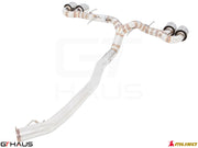 Premium performance exhaust system for Nissan R35 Skyline GT-R V6 Turbo Coupe, enhancing sound and efficiency.