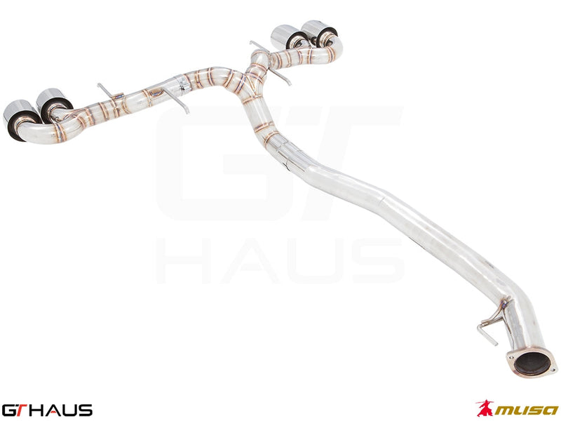 Premium performance exhaust system for Nissan R35 Skyline GT-R V6 Turbo Coupe, enhancing sound and efficiency.