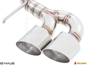 Premium stainless steel exhaust tip for Nissan R35 Skyline GT-R, designed for enhanced performance and sound.