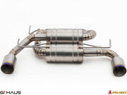 Premium performance exhaust system for Nissan RZ34 Z Coupe/Cabrio 3.7L V6 VVEL Nismo Edition, featuring stainless steel construction.