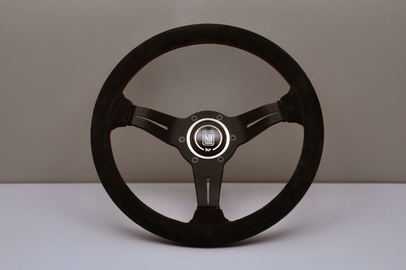 Nardi Sport Rally (Deep Corn) Steering Wheel 330mm with Black Suede grip and Black spokes — authentic Italian manufacture