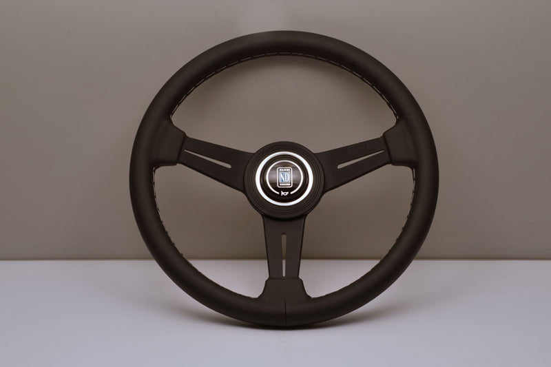 Nardi Classic Steering Wheel 330mm with Black Leather grip and Black spokes — authentic Italian manufacture