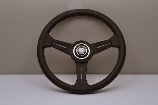 Nardi Classic Steering Wheel 330mm with Black Leather grip and Black spokes — authentic Italian manufacture
