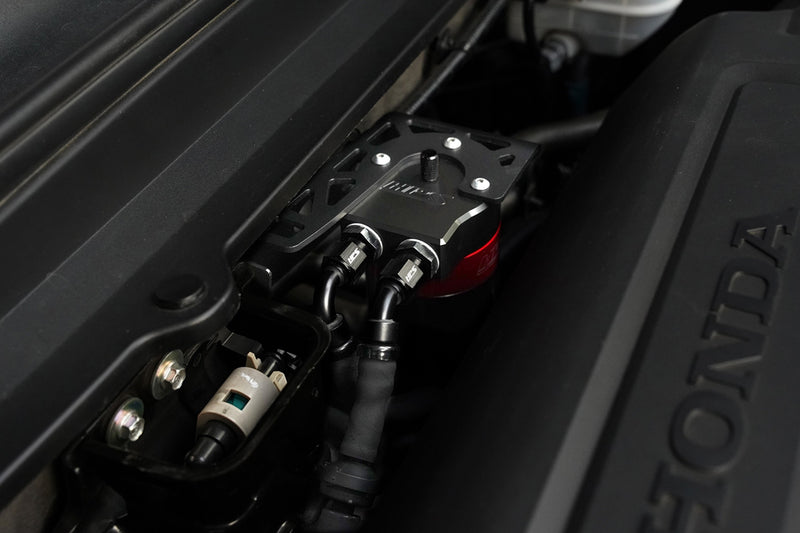 HPS Oil Catch Can - 2018-2022 Honda Accord 2.0L Turbo - Black (OCC-001)
