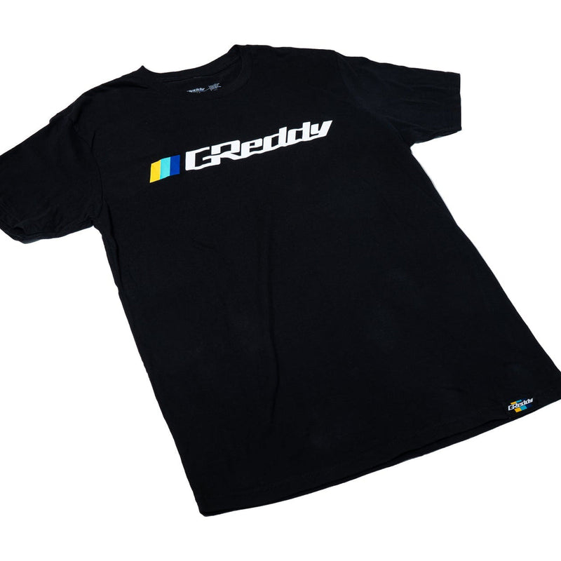GReddy OG Logo Tee (w/ Three Stripes) - Black X-Large