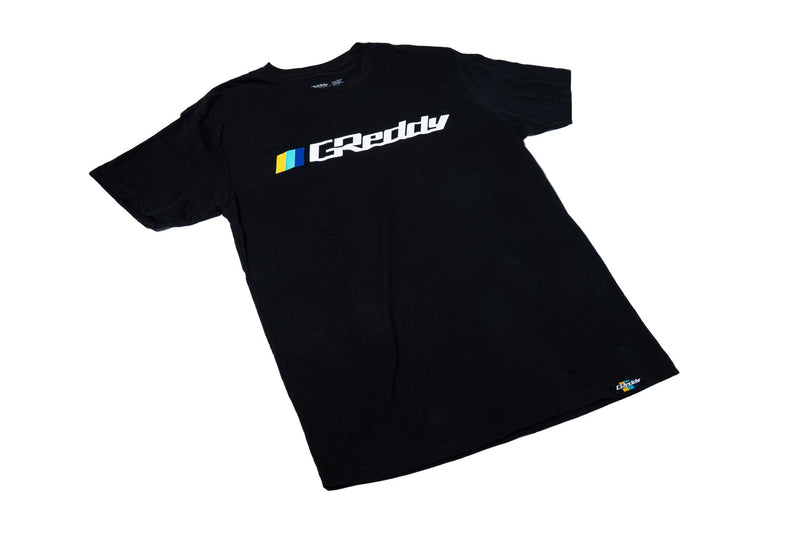 GReddy OG Logo Tee (w/ Three Stripes) - Black X-Large