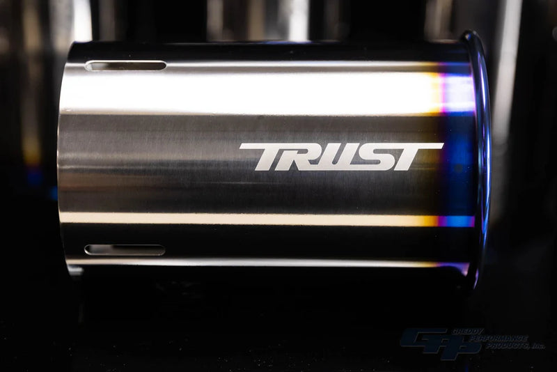 GReddy PE-TR Rolled Tip-Burnt-Ti L 130mm x 115mm