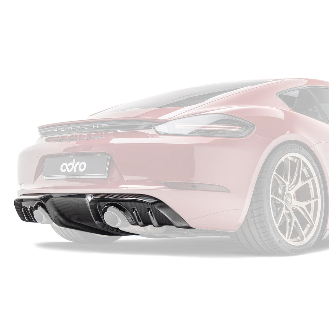 Porsche 718 Prepreg Rear Diffuser