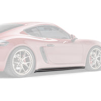 Porsche 718 Prepreg Side Skirts