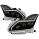 Spyder 08-15 Infiniti G37 G37X Coupe Full LED Projector Headlights w/ Sequential Turn Signal - Black