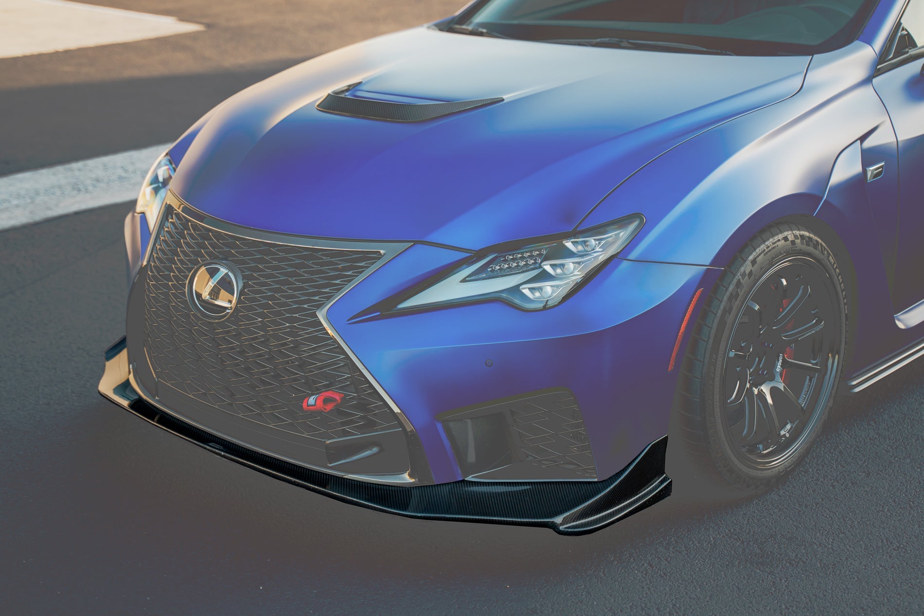 LEXON - Front Lip Spoiler - Lexus RCF (Zenki Pre-Facelift) (2014-2019)