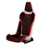 Red and white racing seat with 'RedRio' branding on a white background