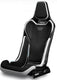 Recaro RCS Ergonomic Seat - Black/Black Glass Mesh (3 Point Belt)