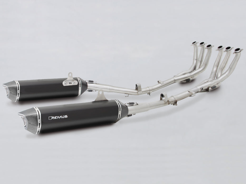 Remus 2021+ BMW K1600 GT Black Hawk Right Muffler - Black Stainless Steel