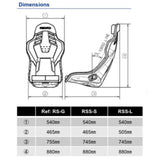 RECARO RSS BK Large Shell - Silver - Black (JP)