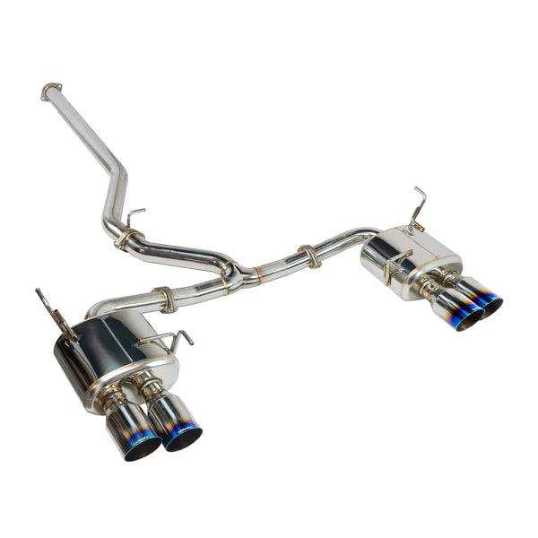 REMARK 08-14 Subaru WRX/STI Sports Touring Spec Catback Exhaust - Burnt SS (Non-Resonated)