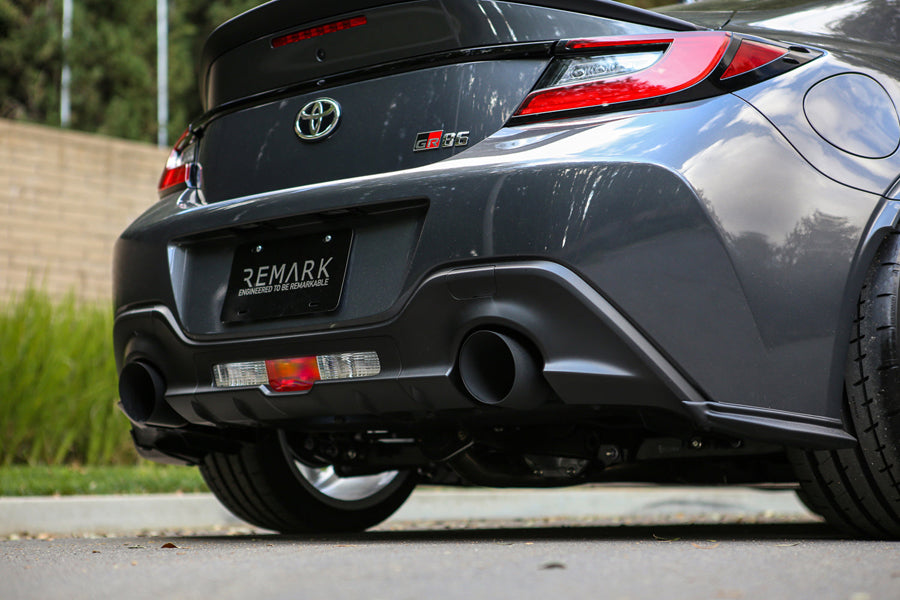 REMARK 2022+ Toyota GR86 Axleback Exhaust - Stainless Single Wall Tip - Stealth