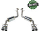 REMARK 17-20 Lexus IS200/300/350 Axleback Exhaust - Stainless Double Wall Tip (Muffler Version)