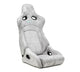 NRG Prisma Lab Reclinable Bucket Racing Seat - Pair (Grey Vegan Suede)