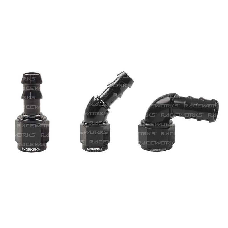 Turbosmart 10mm / 3/8in Hose End to -1/8 NPT Male Straight - Black