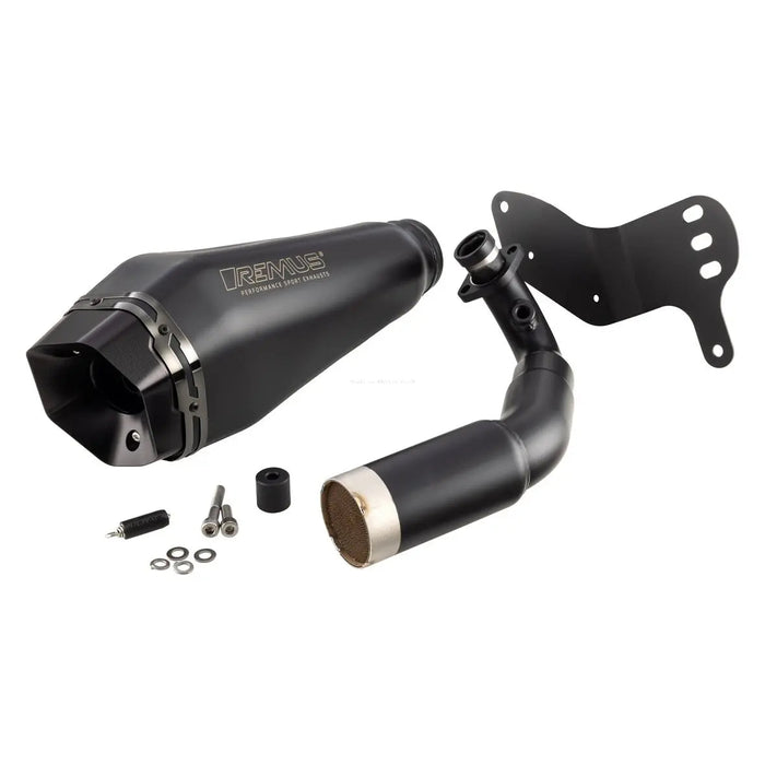 Remus 24+ Yamaha MT-03 BoostR Exhaust - Stainless Steel Black